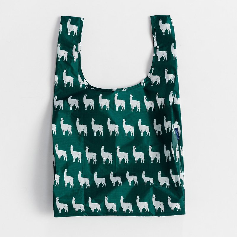 /delicate Contains Eco Totes - Green Llama - Messenger Bags & Sling Bags - Polyester Green