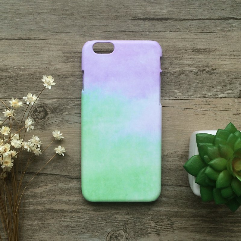 Green and Purple Colud. Matte Case( iPhone, HTC, Samsung, Sony, LG, OPPO)