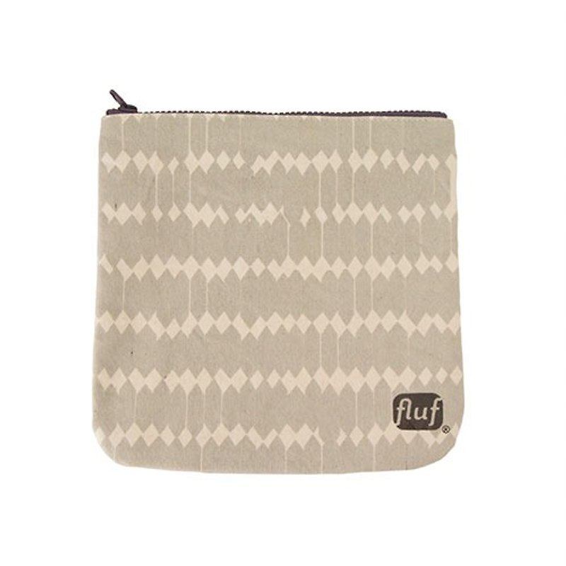 Canada fluf organic cotton zipper bag / cosmetic bag / stationery package - ECG - Toiletry Bags & Pouches - Other Materials Khaki