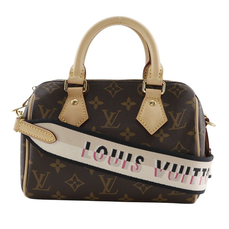 【日本直送】ルイ・ヴィトン LOUIS VUITTON スピーディ バンドリエール20 ハンドバッグ M46234 モノグラム ノワール 茶【中古】 - 手提包/手提袋 - 人造皮革 咖啡色