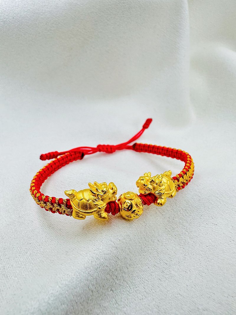 Wealth Xianglong_Gold 9999_Gold Jewelry_Gold_Pure Gold_Lucky_Lucky_Ornaments_Lucky Jewelry - Bracelets - 24K Gold 