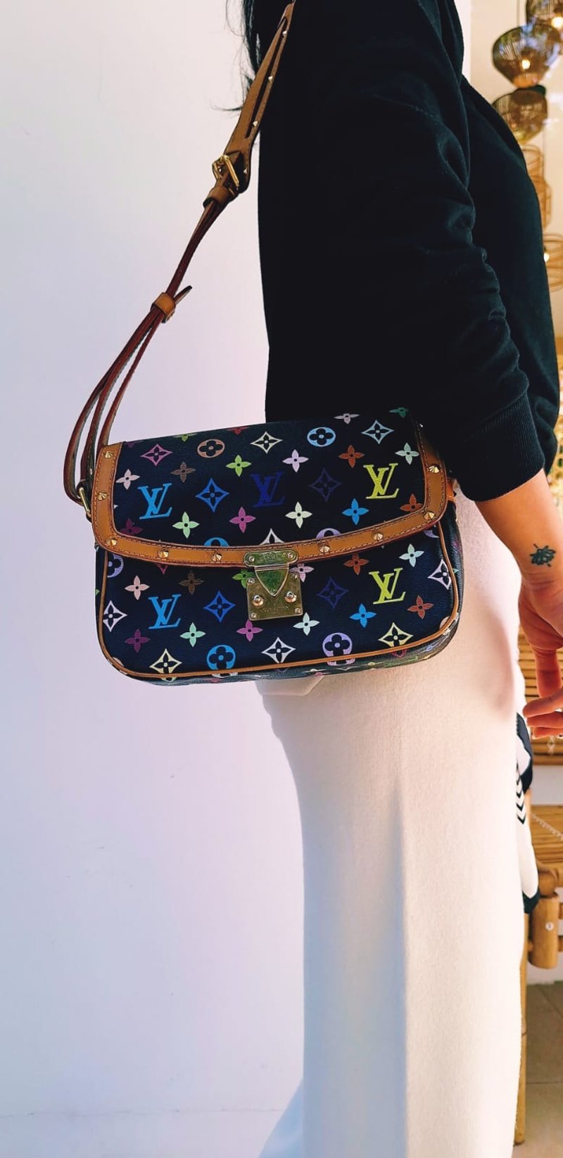 Louis Vuitton Takashi Murakami handbag - กระเป๋าแมสเซนเจอร์ - หนังแท้ หลากหลายสี