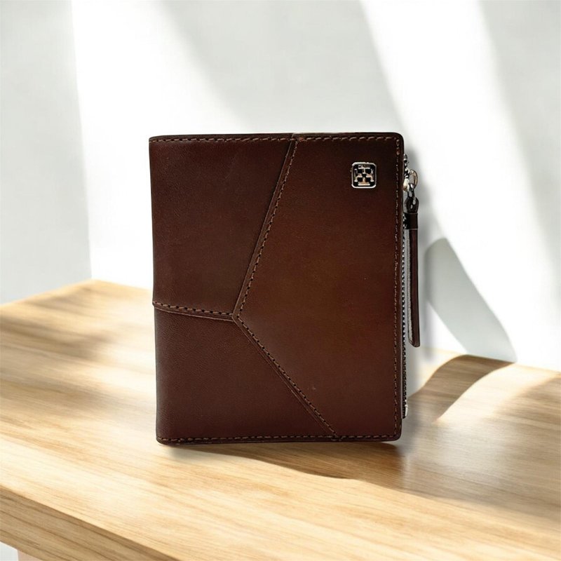 Tosca | Sujii Zipper Wallet 真皮 皮夾 錢包 散紙包 零錢 拉鏈 - 錢包/皮夾/長短夾 - 真皮 咖啡色