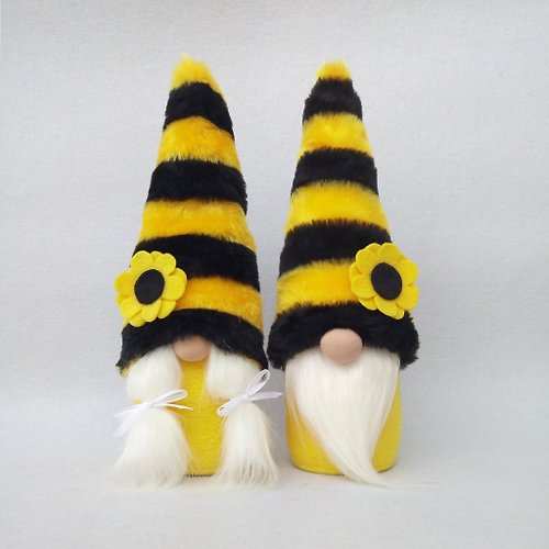 GnomesByEkaterina Bee Bumblebee Gnome Farmhouse Gnome Flower Gnome Spring Summer Gnome Doll Gift