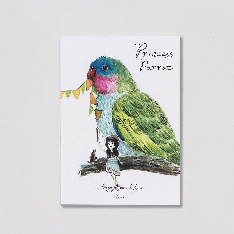 BIRDER 系列- Princess Parrot - 卡片/明信片 - 紙 白色