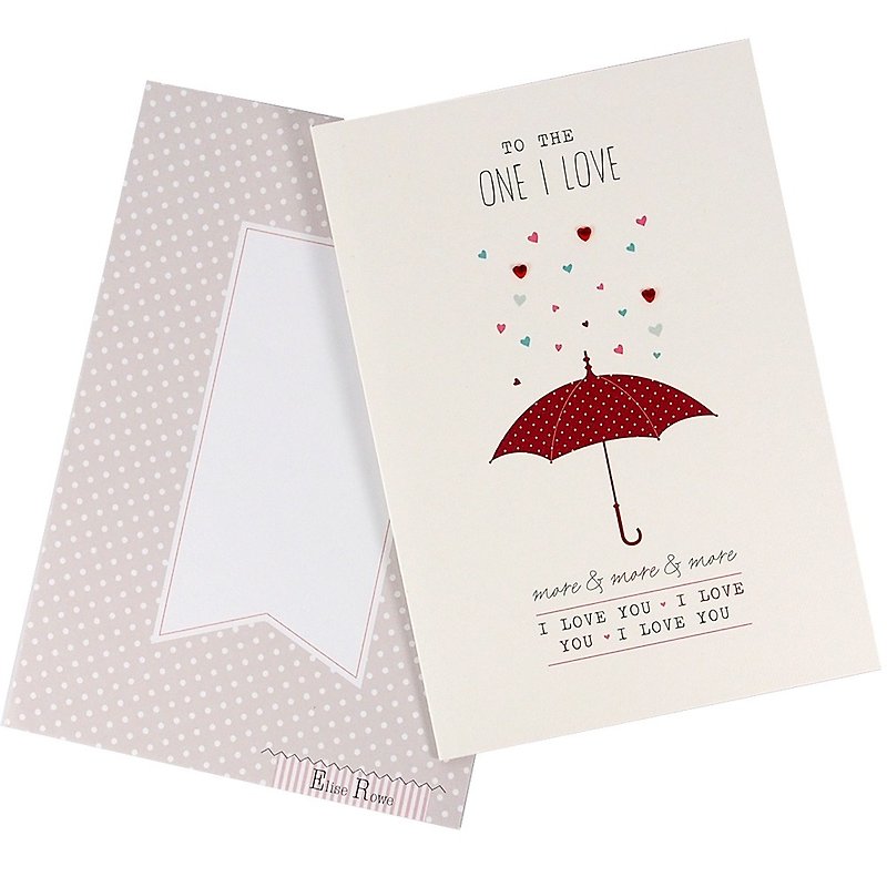 我愛你像雨滴這麼多 情人卡片【Hallmark-卡片 情人節系列】 - 心意卡/卡片 - 紙 白色