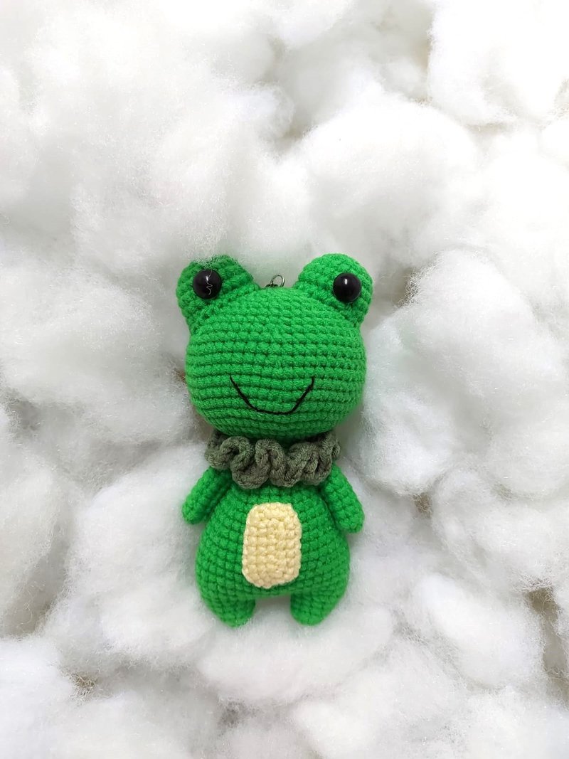 Crochet Toys - Frog Doll  Wool Dolls Handmade Dolls Crochet Toy - ของวางตกแต่ง - วัสดุอื่นๆ สีเขียว