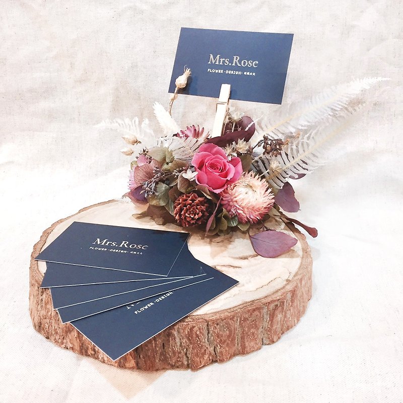 Forest Memo clip - no flower / birthday gift / commemorative gift / opening gift / customized - กระดาษโน้ต - พืช/ดอกไม้ สีม่วง