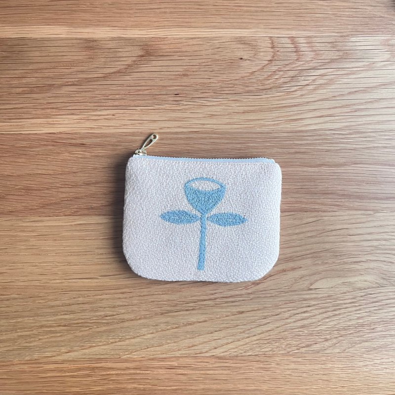 mina perhonen  angel & anemone ミニポーチ - 化妝包/收納袋 - 棉．麻 粉紅色