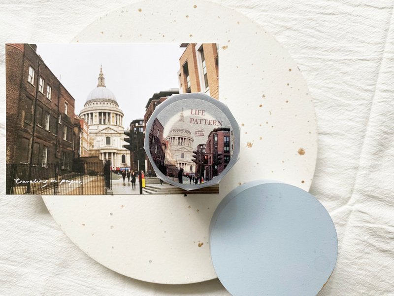 Journey vol.2・Life Pattern 5cm 亮面PET膠帶 - 紙膠帶/和紙/PET - 塑膠 