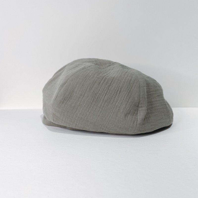 JOJA/Beilei/thin bubble yarn/ Cement - Hats & Caps - Cotton & Hemp Gray