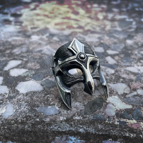 Ewin 創物-銀飾品設計創作 奇想系列【巫鬥師。薩羅】925純銀戒指