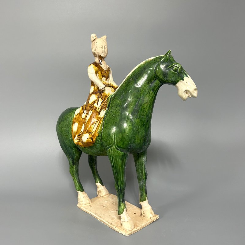 唐三彩人馬俑 - 擺飾/家飾品 - 陶 卡其色