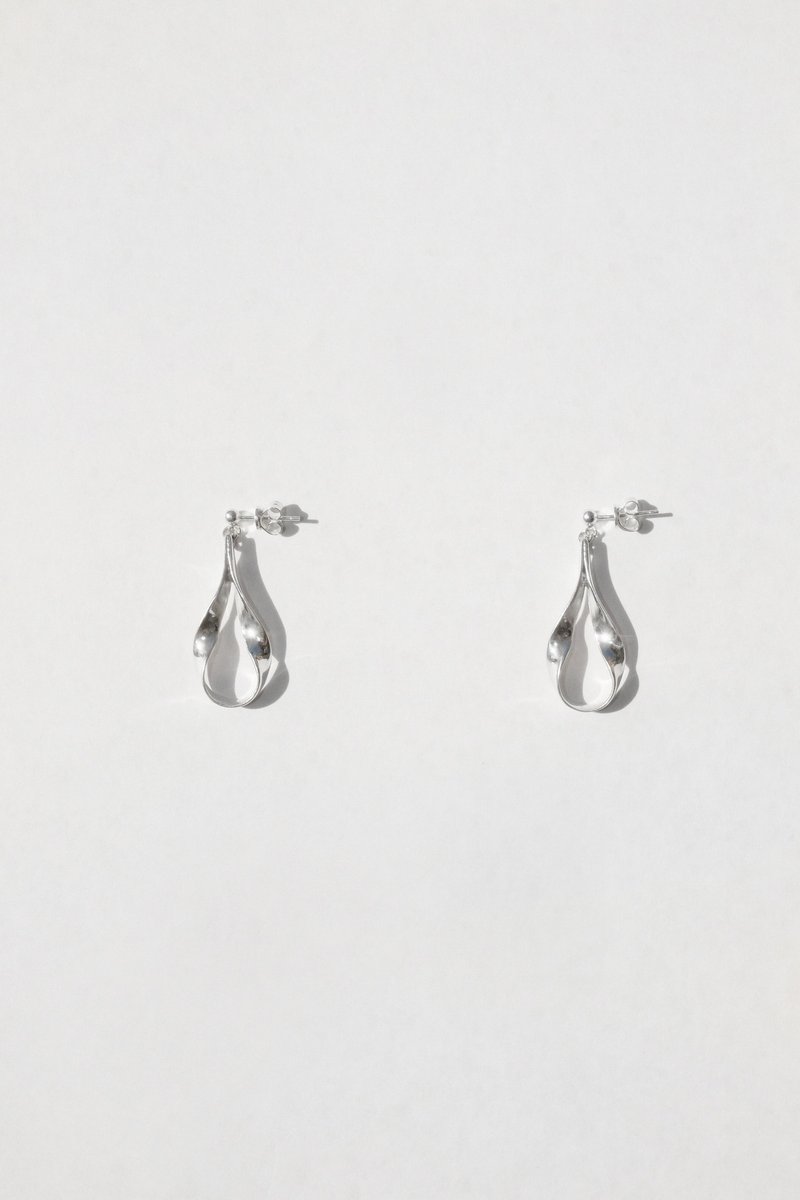 The Flow Earring - Earrings & Clip-ons - Sterling Silver Silver