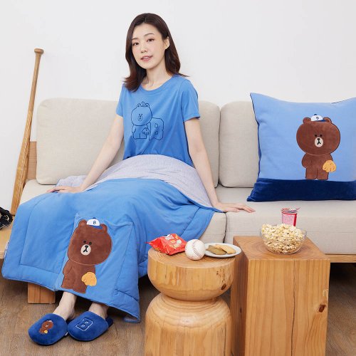 YVONNE COLLECTION以旺傢飾 LINE FRIENDS | 熊大棒球 收納四季被