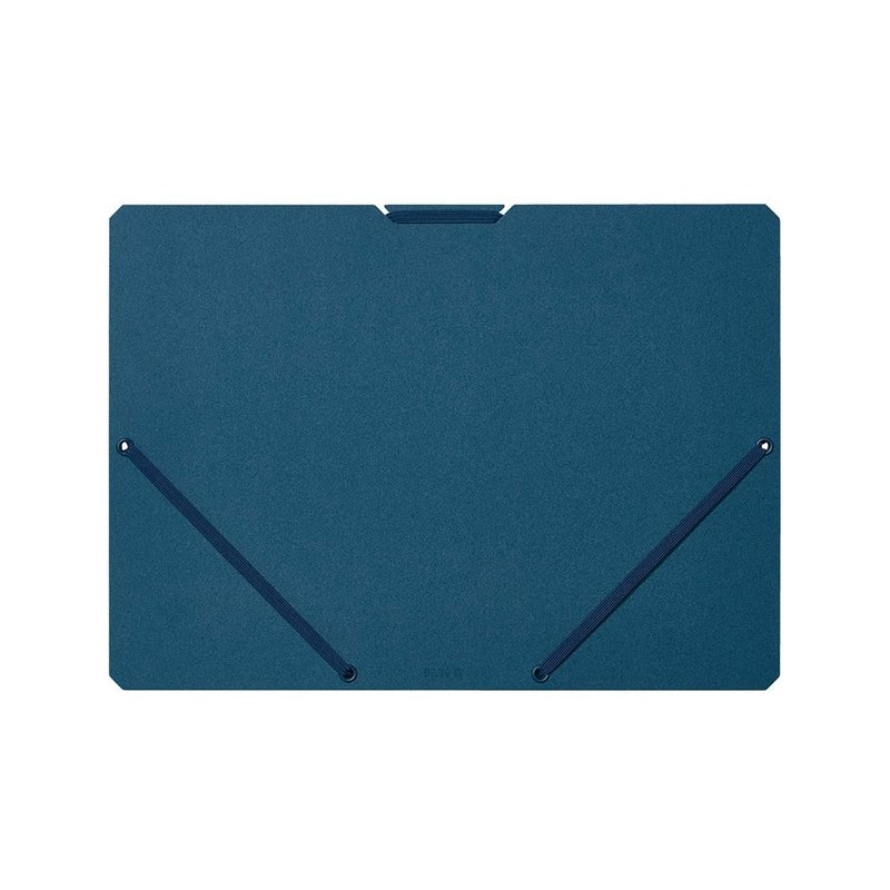 【KING JIM】Sand It file storage folder dark blue A4 horizontal - แฟ้ม - พลาสติก สีน้ำเงิน