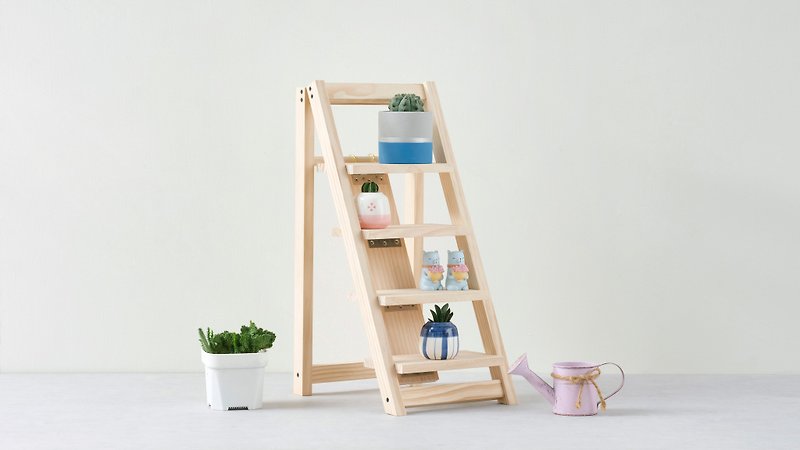 [DIY handmade] Multi-purpose folding shelf material package - งานไม้/ไม้ไผ่/ตัดกระดาษ - ไม้ สีกากี