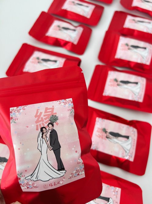緣長好事｜農情濃情伴手禮品牌 似顏繪婚禮小物-經典 喜糖 桌上禮/二進禮/可客製化