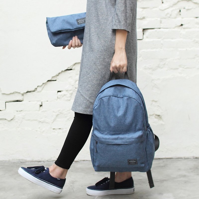 Athena 2 in 1 backpack(14 inch Laptop OK)-blue_105188 - กระเป๋าเป้สะพายหลัง - วัสดุกันนำ้ สีน้ำเงิน