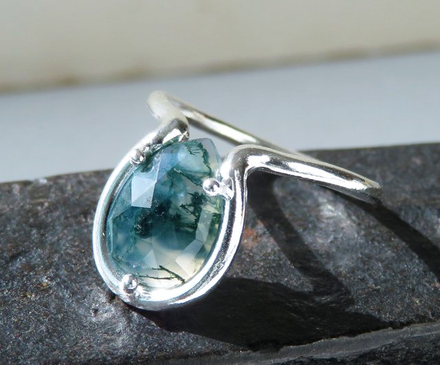 モス アゲート リング / Moss Agate Ring ʊ - ショップ NATSU WORKS