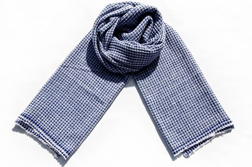 omhandmade 厚款喀什米爾Cashmere 針織圍巾 純羊絨圍巾 羊毛披巾 手織蓋毯巾