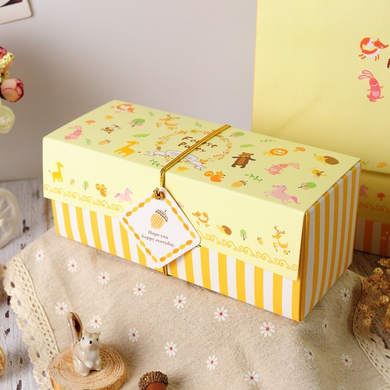 【Chamberly】Childlike forest gift box (with bag)/moon/lunch box/souvenir - Handmade Cookies - Fresh Ingredients 