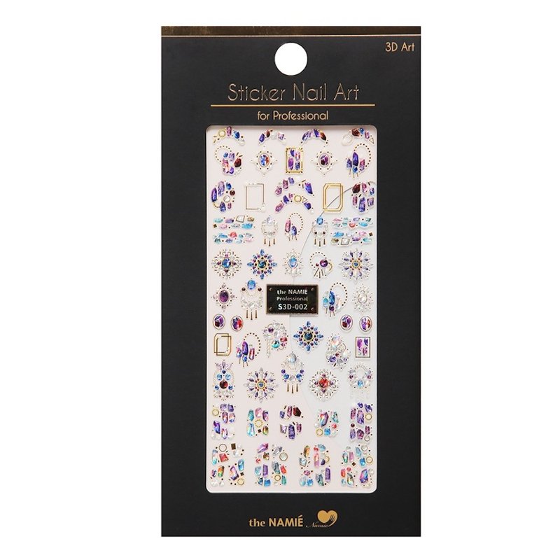 【プロフェッショナル】ネイルステッカー3Dアートダイヤモンドミラーストーン - マニキュア・ネイル - 紙 ピンク