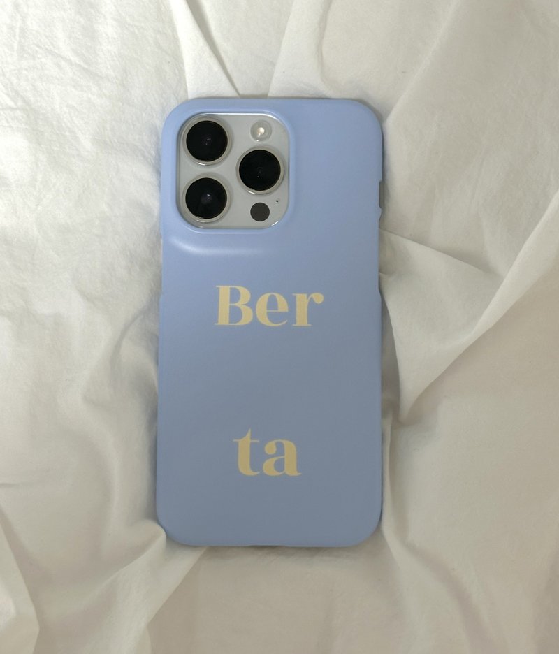 berta logo skyblue hard case 16 15 - Phone Cases - Other Materials 