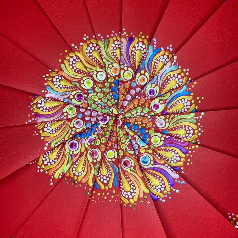 Mandala painting X New Year red envelope bag X limited time sale - Chinese New Year - Paper Multicolor
