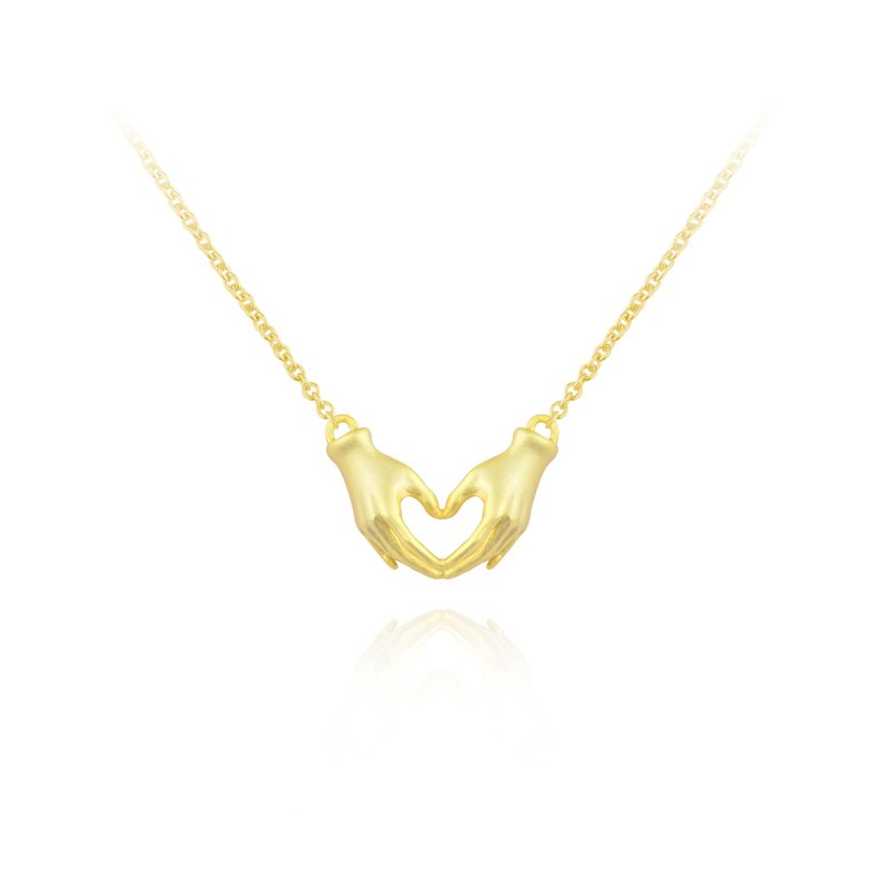 Heart necklace - สร้อยคอ - เงินแท้ สีทอง