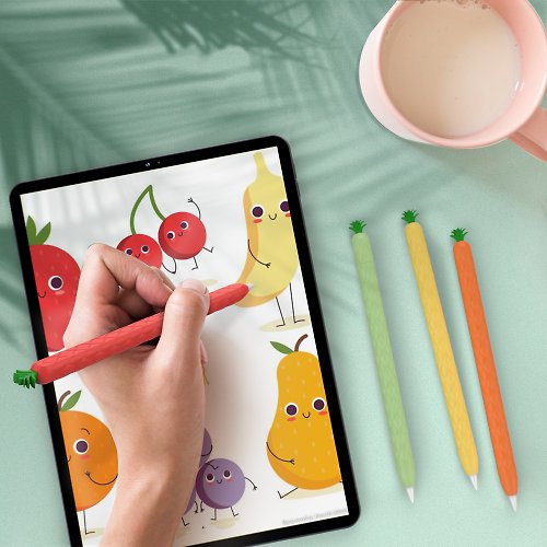 AHAStyle 官方品牌店 Apple Pencil 2代 矽膠保護套 - 水果鳳梨款