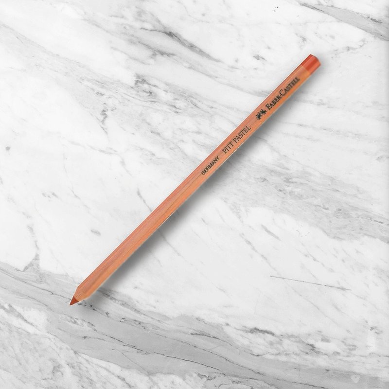 Faber-Castell PITT藝術家級-筆型炭精筆-磚紅色-六入(原廠正貨) - 其他 - 其他材質 紅色