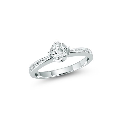 norwajewelry 【Gift box】 925 Sterling Silver CZ Diamond Ring