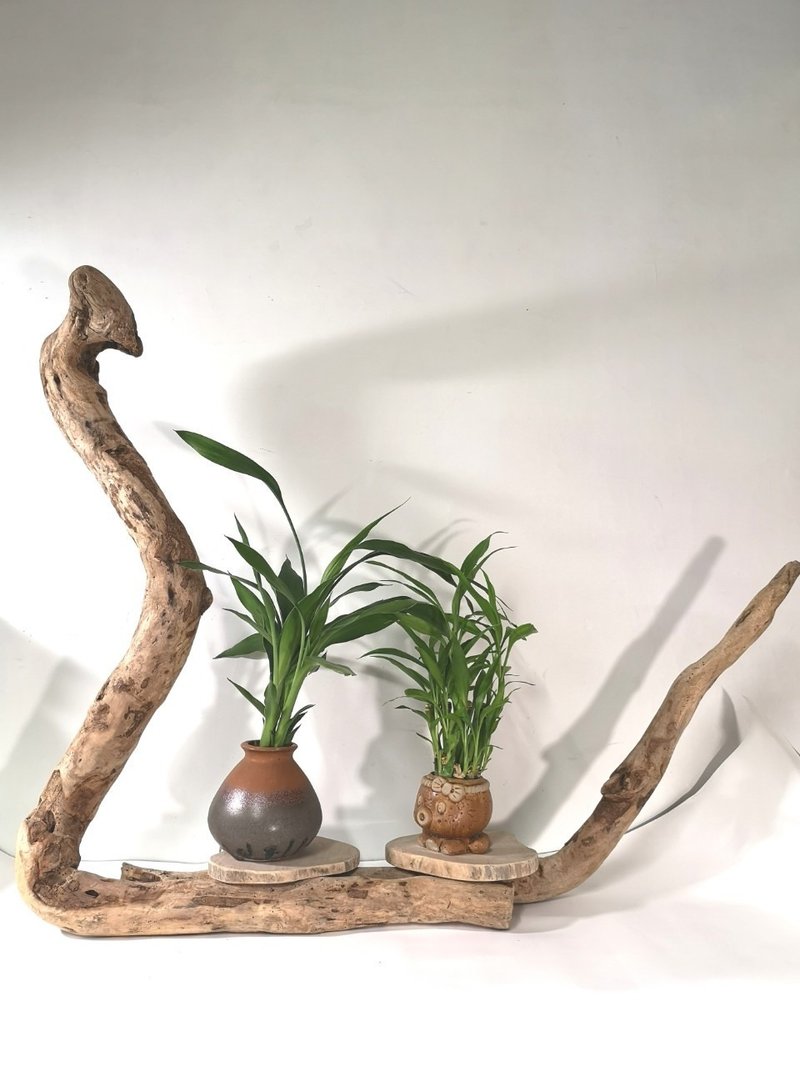 -眼鏡蛇-  花架 花座 展示架 盆栽架 多肉植物 木頭擺飾 - 擺飾/家飾品 - 木頭 咖啡色