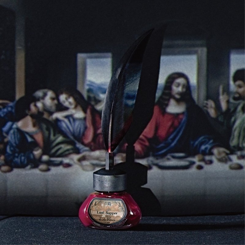 LD1494 最後の晩餐 - 指甲油/指甲貼 - 其他材質 紅色