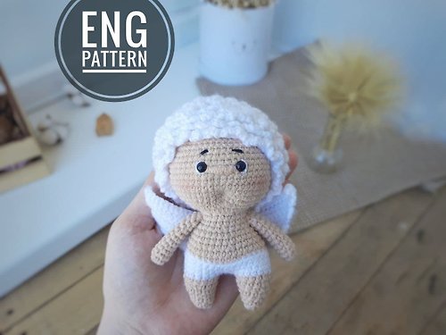 Rizhik_toys Amigurumi angel crochet pattern. Amigurumi cupid crochet pattern. Amigurumi doll