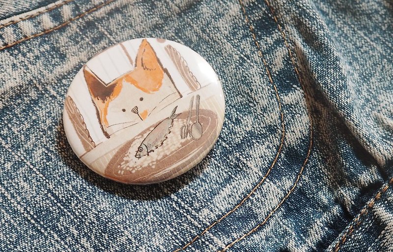 Pin badges cat tuna - Badges & Pins - Other Metals Multicolor