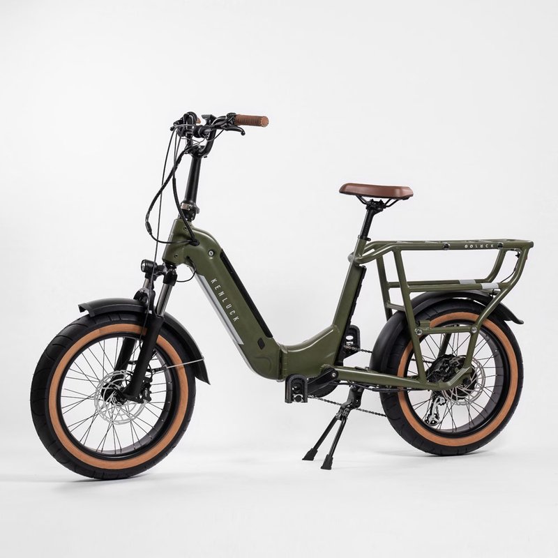 GOLUCK 摺疊電動輔助自行車-軍綠 - 腳踏車/滑板/周邊 - 其他金屬 綠色