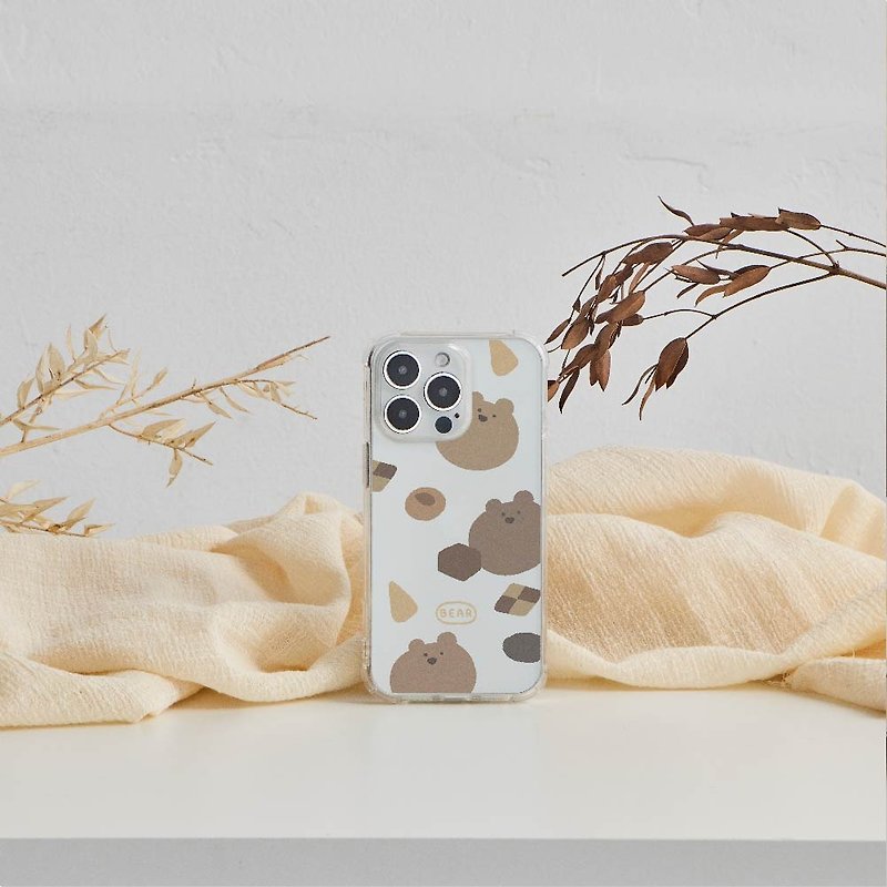 Let’s get some animals, Cookie Bear, full airbag anti-fall iPhone case - Phone Cases - Silicone Multicolor