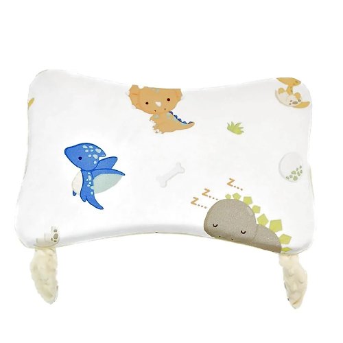 Ubelife b&h 親水棉幼童塑型枕頭連枕套(6個月-7歲) - 恐龍