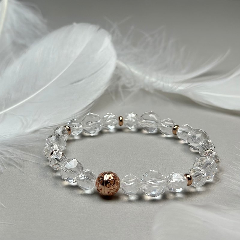 white crystal bracelet - สร้อยข้อมือ - คริสตัล ขาว