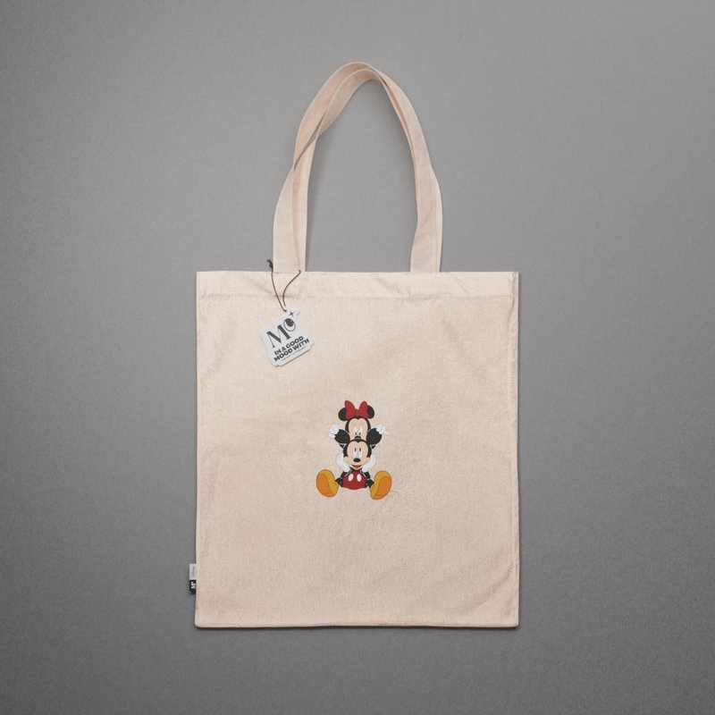 Disney Tote Bag - PEEKABOO MICKEY - Mickey and Minnie Graphic Tote Bag - กระเป๋าถือ - วัสดุอื่นๆ 