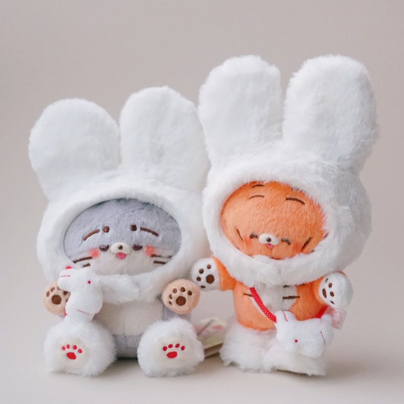 獨角森林士多| 毛絨絨兔兔套裝 20cm棉花娃娃衣服 - 公仔/玩偶 - 其他人造纖維 