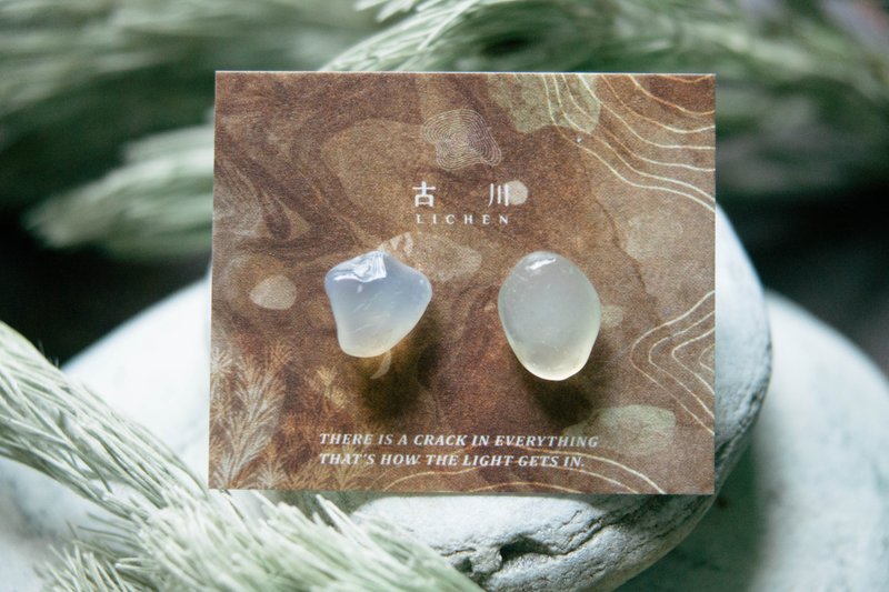 CRACK | 礦物系耳環 |  EARRINGS - 耳環/耳夾/耳骨夾 - 玉石 黃色