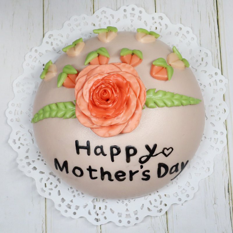 Stretch out your hand Mother's Day cake with love in your heart - เค้กและของหวาน - อาหารสด 