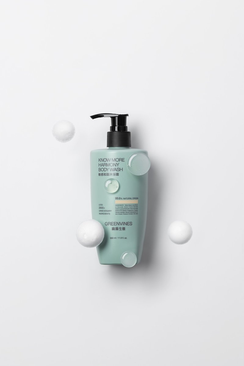 Recommended for sensitive skin [Green Rattan Vitality] Sensitive and Harmonious Shower Gel 350ml, the world's top standard 99.6% natural - ครีมอาบน้ำ - วัสดุอื่นๆ 