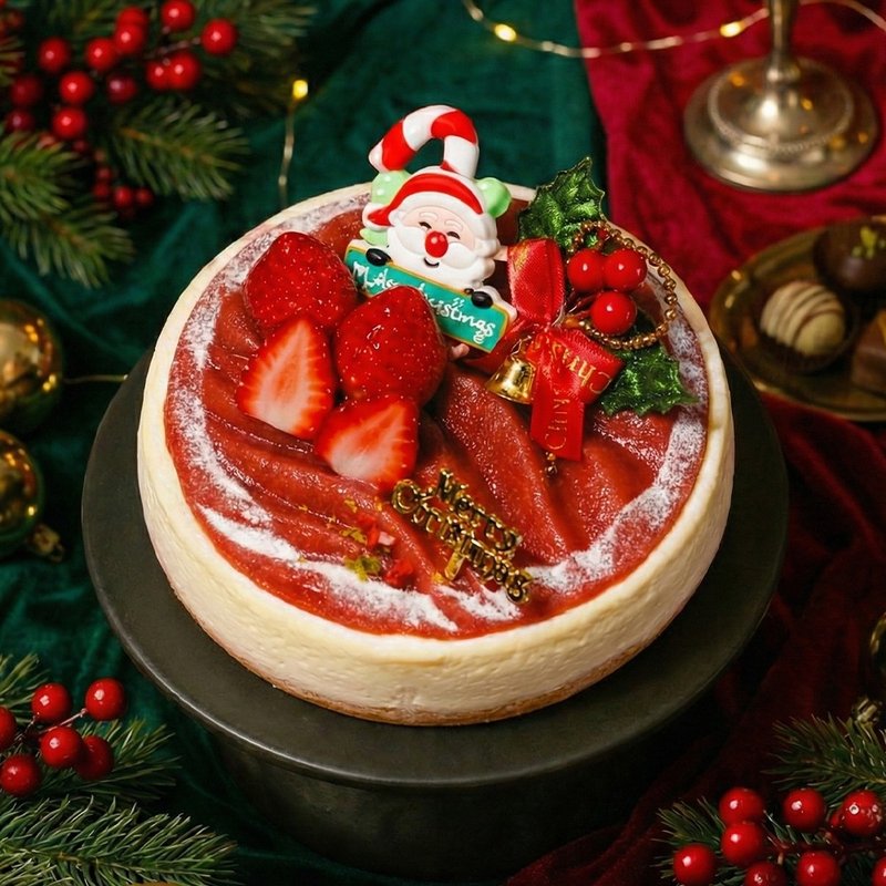 聖誕節熱賣商品 | 多茄米拉 | 聖誕節 | 草莓重乳酪-聖誕限定版 - 蛋糕/甜點 - 新鮮食材 紅色