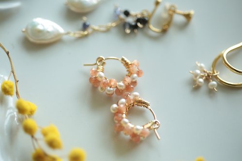JieJie Jewelry happy circle1.3cm澄月光+珍珠裙襬款