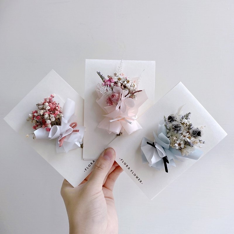 Flora Flower乾燥花卡片-全系列(3款) - 心意卡/卡片 - 植物．花 多色