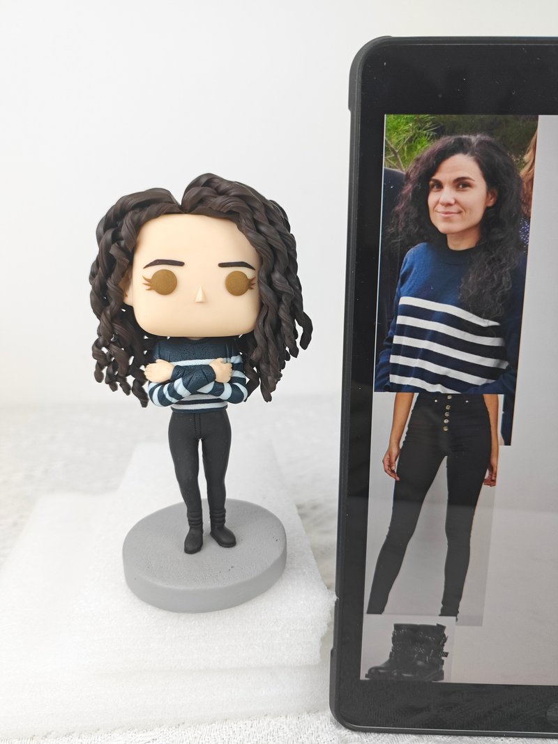 【客製化3D人像公仔】訂製手工Funko Pop男生朋友老公生日禮物 - 公仔/玩偶 - 黏土 多色